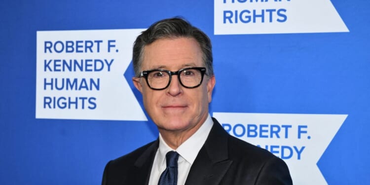 TV host and writer Stephen Colbert attends the Robert F. Kennedy Human Rights "Ripple of Hope Awards Gala" in New York City on Dec. 9, 2025.