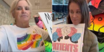 The X poster said she had to file a police report after what the transgender activist whispered to her.