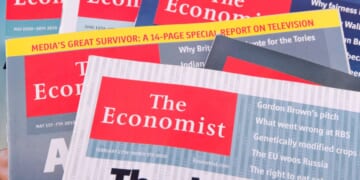 A pile of The Economist magazines from July 3, 2011.