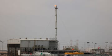 A picture of Qatar Energy's operating facilities on March 3, 2026, in Ras Laffan Industrial City, Qatar.