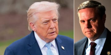 President Donald Trump announced he is once again endorsing Colorado Rep. Jeff Hurd, seen at right in a 2025 photo.