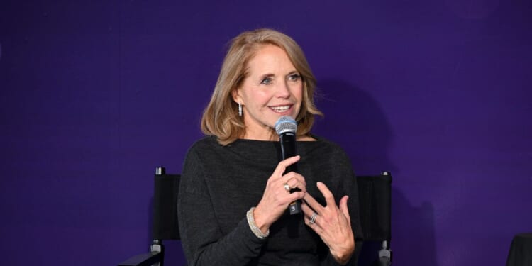 Katie Couric speaks onstage during Gracies Leadership Awards presented by the Alliance for Women in Media on Nov. 18, 2025, in New York City.