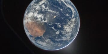 See Earth’s briliant blue beauty as Artemis II’s moonbound astronauts leave it behind