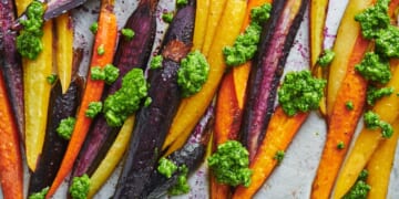 2 little twists that make colorful roasted carrots pop