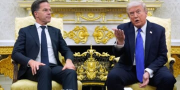 Trump is expected to meet NATO leader Rutte as he muses about pulling out of the military alliance