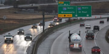 I-35 Highway in Burnsville, Minnesota on April 2, 2026.