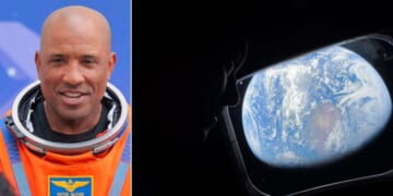 Artemis II pilot Victor Glover, awed by the sights outside the window of the Artemis II spacecraft, shared some thoughts from Scripture in a broadcast to Earth shared by NASA