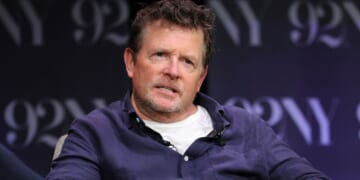 Michael J. Fox speaks onstage Oct. 13 in New York City.