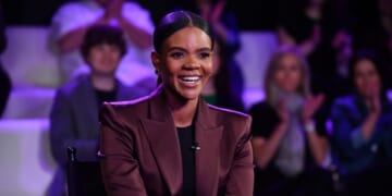 Candace Owens is seen on set of "Candace" on May 3, 2022, in Nashville, Tennessee.