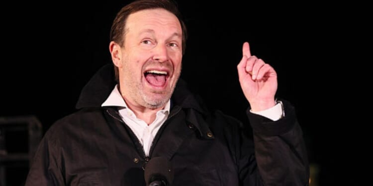 Sen. Chris Murphy , a Connecticut Democrat, seen in a February photo, caught some flak for comments in which he appeared to be rooting for Iran over the United States. Now, he says he was simply being sarcastic.