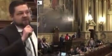 A Fox News segment showed video of Pennsylvania House Democrats withdrawing their motion to designate March Women's History Month after GOP representative Aaron Bernstine, left, proposed adding an amendment defining what a woman is.