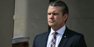Secretary of War Pete Hegseth is pictured Monday at the Pentagon. Congressional Democrats have introduced articles of impeachment against Hegseth.