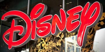 A Disney store sign.