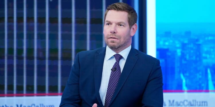 Rep. Eric Swalwell appears on "The Story With Martha MacCallum" at Fox News Channel Studios on July 22, 2024 in New York City.