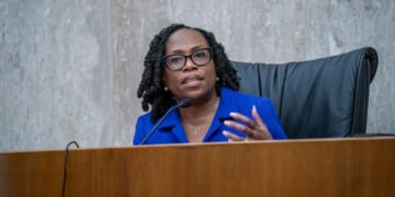 Justice Ketanji Brown Jackson gives joint lecture at the U.S. Courthouse on March 9, 2026.