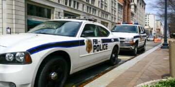 FBI police cars are pictured in Washington, D.C., in a November 2020 file photo.