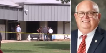 Authorities said Principal Kirk Moore "saved lives" when he confronted the shooter and wrestled over the handgun as the former student fired shots in Pauls Valley High School. Moore was wounded in the leg.