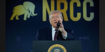 The National Republican Congressional Committee credited President Donald Trump's appearance at its annual fundraising dinner with helping the organization rake in record donations.