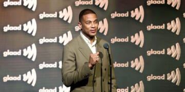 Former CNN host Don Lemon speaks at the 37th GLAAD Media Awards at The Beverly Hilton on March 5, 2026 in Beverly Hills, California.
