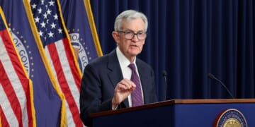 Federal Reserve Chair Jerome Powell speaks during a press conference following the Federal Open Markets Committee meeting at the Federal Reserve on March 18, 2026, in Washington, D.C.