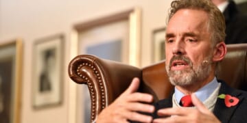 Canadian psychologist Jordan Peterson speaks to students at The Cambridge Union on Nov. 2, 2018 in Cambridge, Cambridgeshire.