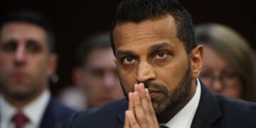 FBI Director Kash Patel testifies at a Senate Intelligence Committee hearing in the Hart Senate Office Building on March 18, 2026 in Washington, DC.
