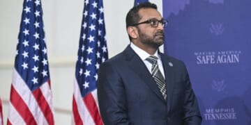 FBI Director Kash Patel attends the Memphis Safe Task Force roundtable with President Donald Trump in Memphis, Tennessee, on March 23, 2026.