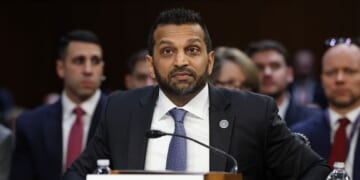 Federal Bureau of Investigation Director Kash Patel arrives to a Senate Intelligence Committee hearing on worldwide threats in the Hart Senate Office Building on March 18, 2026, in Washington, D.C.