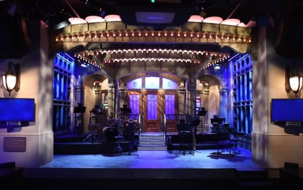 The Saturday Night Live stage stands at 30 Rockefeller Center in New York City, NY.