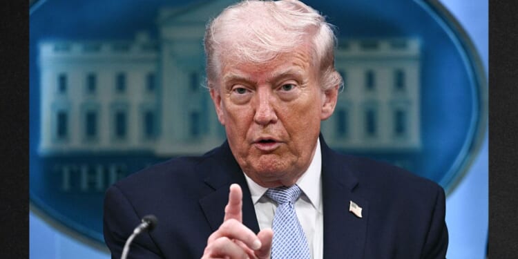 President Donald Trump said federal officials "are looking very hard" to find whoever leaked information about a pilot missing after being shot down over Iran.