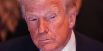 President Donald Trump attends UFC 327 at Kaseya Center in Miami, Florida, on April 11, 2026.