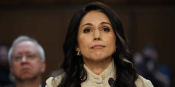 Director of National Intelligence Tulsi Gabbard testifies during a Senate Intelligence Committee hearing on worldwide threats in the Hart Senate Office Building on March 18, 2026, in Washington, D.C.