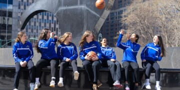 The Mid Vermont Christian School basketball team forfeited a game three years ago, rather than play a team that had a male player.
