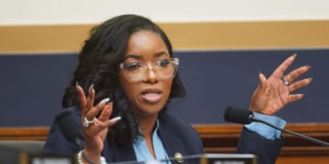 Rep. Jasmine Crockett questions former Special Counsel Jack Smith as he testifies during a hearing before the House Judiciary Committee in the Rayburn House Office Building on Capitol Hill on Jan. 22, 2026, in Washington, D.C.