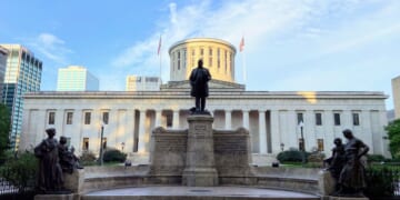 The Ohio State Capitol Building in Columbus.