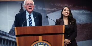 Bernie Sanders and Alexandria Ocasio-Cortez